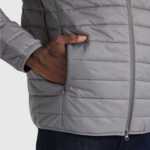True Classic Gunmetal Puffer Jacket XL NWT in packaging - Picture 5 of 12
